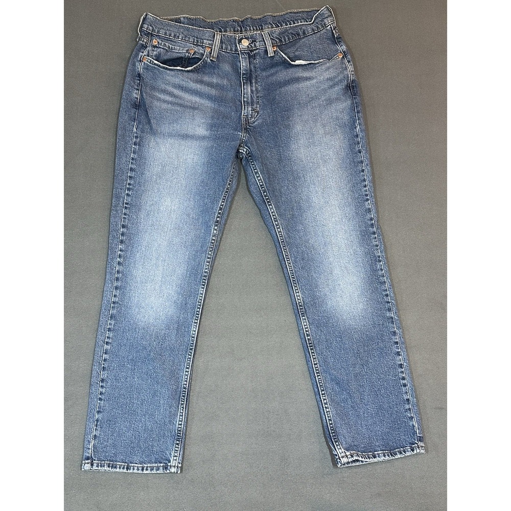 Levi's 514 Jeans Mens Regular Fit Straight Blue Denim Pants Size 36x30